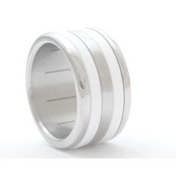 Anell de plata blanc