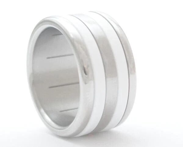 Anell de plata blanc